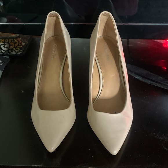 Beige Calvin Klein Heels - Picture 2 of 3